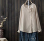 Retro Literary Long Ladies Plus Size Shirt