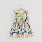Girls Cotton Sleeveless Cartoon Animal Vest Dress