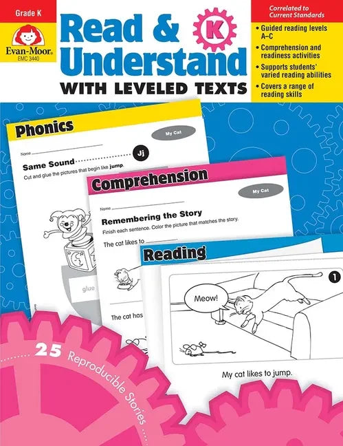 Read and Understand with Leveled Texts, Kindergarten Teacher Resource - Paperback