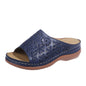 Retro Slippers Women Hollow Floral Shoes Outdoor Summer Sandals