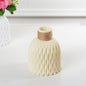 Corrugated Plastic Vase Imitation Ceramic Vase Nordic Plastic Flower Arrangement Living Room Decoration Flower Pot Flower Arrangement Basket