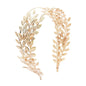 European And American New Product Fashion Leaf Headband Alloy Double Leaf Headdress