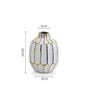 Fashion White Ceramic Blank Space Vase Hydroponic Dried Flowers