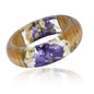 Foreign Trade Beauticul Epoxy Resin Crystal AB Glue Bamboo Bracelet with Leaf, Hydrangea, Dried Flower