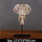 Southeast Asian Resin Elephant Figurine Decor
