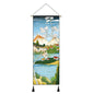 Japanese Style Scroll Painting of Crane, Landscape, or Lady