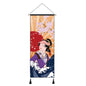 Japanese Style Scroll Painting of Crane, Landscape, or Lady