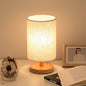 Simple and modern Nordic bedroom bedside lamp wooden dimmable LED warm light creative wooden table lamp