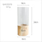 Straight glass vase