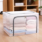 Nylon Mesh Storage Box Steel Frame Breathable Clothes Folding Storage Box Large Quilt Moving Storage Box Waterproof
