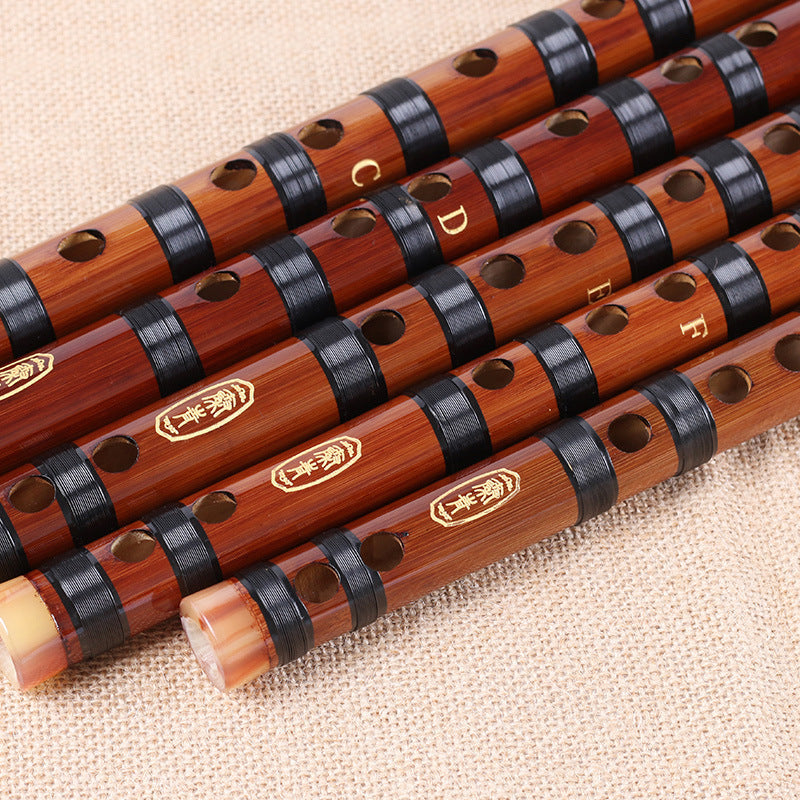 Professional Bamboo Dizi Flute – Chinese Transverse (C–G Keys)