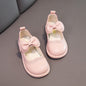 Spring And Autumn New Girls Princess Shoes Soft Sole Children Peas Shoes Foreign Students Small Leather Shoes Middle And Small Children Korean