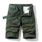Men Red Summer Thin Print Striped Cargo Shorts