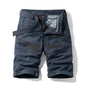 Men Red Summer Thin Print Striped Cargo Shorts