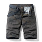 Men Red Summer Thin Print Striped Cargo Shorts