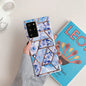Marble Mosaic Rhombus Flower Silicone Phone Case