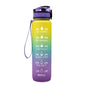 1L Tritan Water Bottle With Time Marker Bounce Cover Motivational Water Bottle Cycling Leakproof Cup For Sports Fitness Bottles