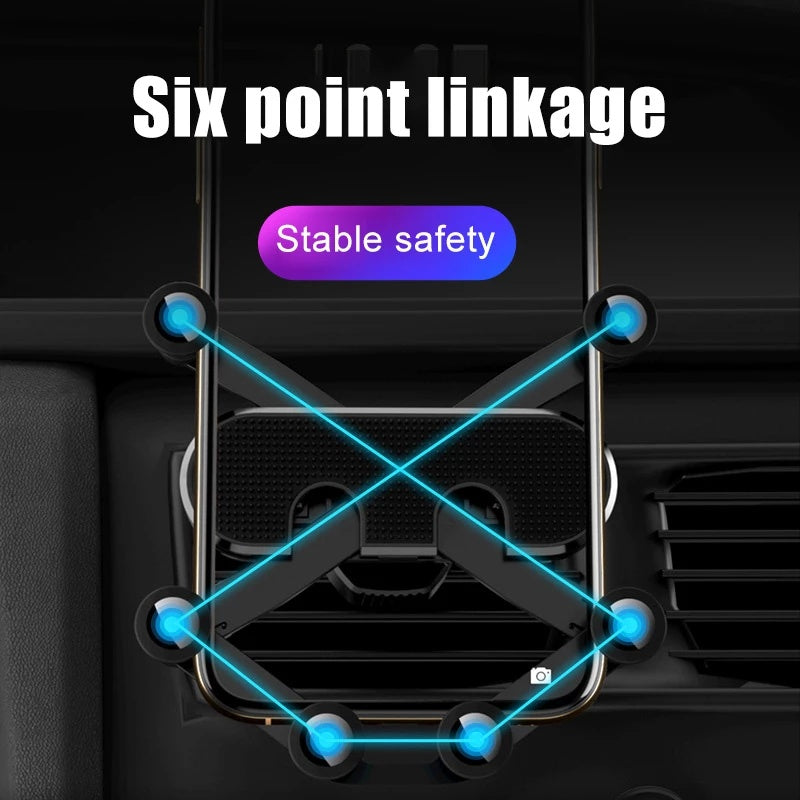 Multifunctional Round Air Outlet Car Phone Holder Bracket