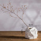 Modern Creative Gifts Accessories Home Decoration Marble Ceramic Stone Flower Vase For Ornaments