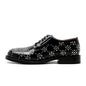 RED Leather Rivets British Style AUTHENTIC Small Leather Shoes FOR Women