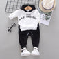 Long-Sleeved Pullover And Hooded Sweater Casual Sports Two-Piece Suit