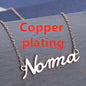 Customized Personalized Name Gold Copper Alloy Letter Pendant Necklace