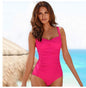 Polk Dot Plus-Size European One-Piece Swimsuit