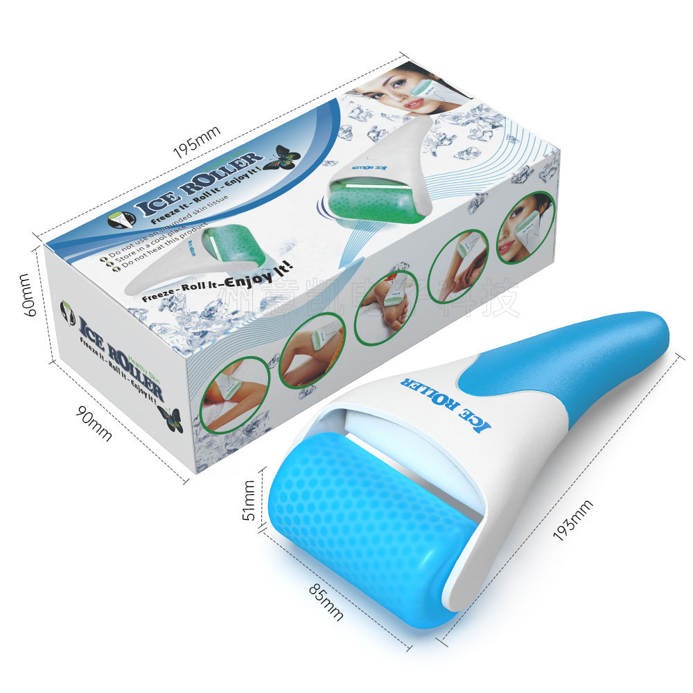 Ice Roller White Green Purple Blue Powder Plastic Massager OEM Customized Yikai Microneedle