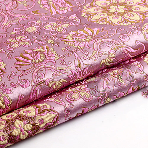 Brocade Fabric, Ancient Chinese Dress, Cos Kimono, Flower Fabric   Lotus Series