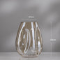 Creative Simple Irregular Glazed Glass Vase