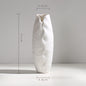 Wind Ceramic Dried Flower Vase Small  Flower Flower Arrangement White Desktop Living Room Home Decoration Ornaments