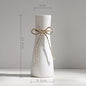 Wind Ceramic Dried Flower Vase Small  Flower Flower Arrangement White Desktop Living Room Home Decoration Ornaments