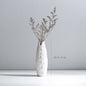 Wind Ceramic Dried Flower Vase Small  Flower Flower Arrangement White Desktop Living Room Home Decoration Ornaments