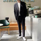 White Rascal Casual Suit Men''S Trend Loose Light Mature Suit Men''S Net Infrared Set Summer Thin