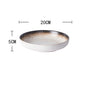 Japanese and Korean-Style Simple Ceramic Dishes, Creative Salad Dish