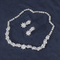 New Product, Simple Style, Exquisite Flower, Water Drop Zircon, Women's Necklace