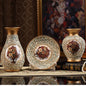 Creative Wedding Gift Home Furnishings Retro Ceramic Vase Living Room Three-Piece Wine Cabinet Decoration Ornaments