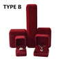 Jewelry Box Rounded Flannel Ring Pendant Bracelet Necklace Storage Packaging Gift Box Single Ring