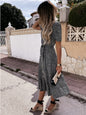 Small Floral Belt Dress Women's Clothing