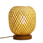 Ins Wind Warm Nordic Bamboo Strip Woven Simple Net Red Homestay Decorative Table Lamp