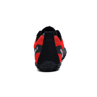 Outdoor Wading & Water Shoes - Breathable Mesh Quick-Dry Beach, Hiking & Fishing Shoes in Red, Black & Orange, EU Sizes 35-46
