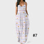 Printed Sleeveless Sling Plus Size Women's Dress