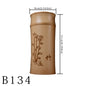 The Four Gentlemen | Hand-Carved Bamboo Tea Caddy