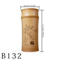 The Four Gentlemen | Hand-Carved Bamboo Tea Caddy