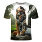 Lion Anime 3d Printed T-shirt