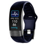 Body Temperature Smart Bracelet with ECG, Heart Rate, Blood Pressure, Blood Oxygen, Sleep Tracking & Waterproof Design