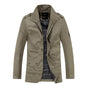 Plus size men's trench coat