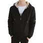 Hooded cardigan top plus size warm jacket