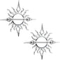 Tribal Sun Fire Nipple Shield Set