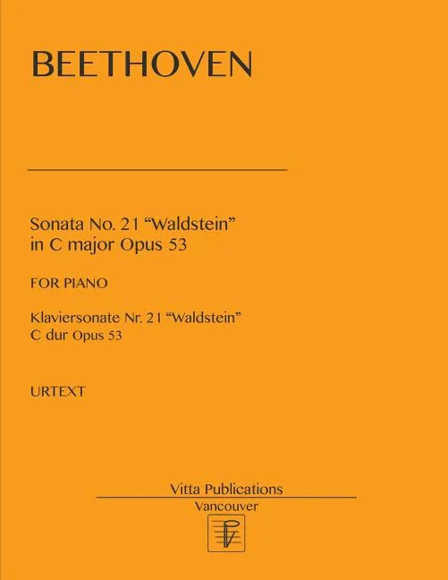 Sonata no. 21 Waldstein: in C major, op. 53 - Paperback